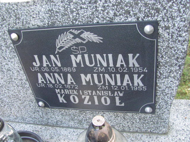 Anna Muniak 1872 Przecław - Grobonet - Wyszukiwarka osób pochowanych