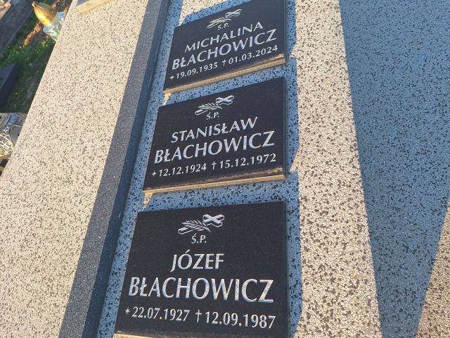 Józef Błachowicz 1927 Przecław - Grobonet - Wyszukiwarka osób pochowanych