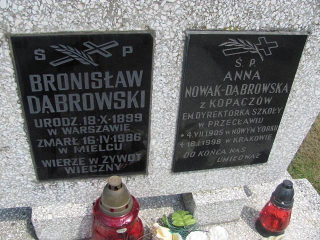 Anna Nowak Dąbrowska 1905 Przecław - Grobonet - Wyszukiwarka osób pochowanych