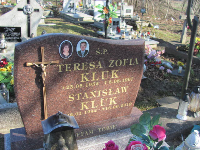 Teresa Zofia Kluk 1952 Przecław - Grobonet - Wyszukiwarka osób pochowanych