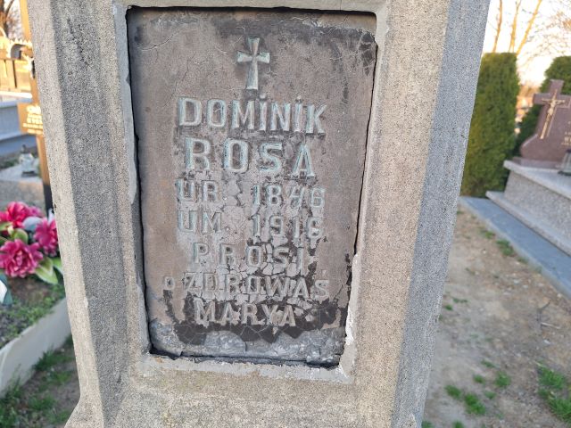 Dominik Rosa 1845 Przecław - Grobonet - Wyszukiwarka osób pochowanych