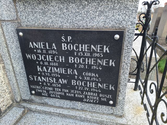 Wojciech Bochenek 1888 Przecław - Grobonet - Wyszukiwarka osób pochowanych