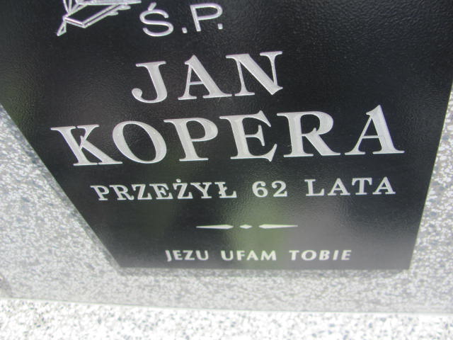 Jan Kopera 1887 Przecław - Grobonet - Wyszukiwarka osób pochowanych
