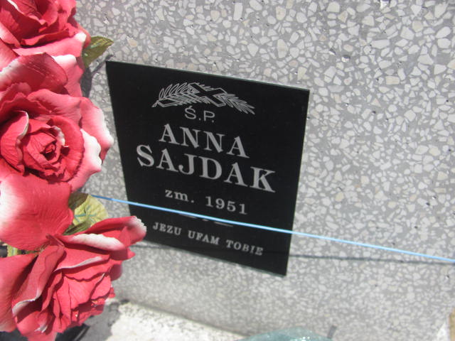 Anna Sajdak 1901 Przecław - Grobonet - Wyszukiwarka osób pochowanych