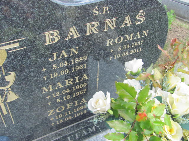 Roman Barnaś 1937 Przecław - Grobonet - Wyszukiwarka osób pochowanych