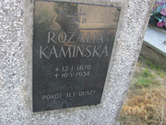 Rozalia Kamińska 1870 Przecław - Grobonet - Wyszukiwarka osób pochowanych