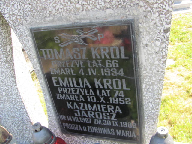 Tomasz Król Przecław - Grobonet - Wyszukiwarka osób pochowanych