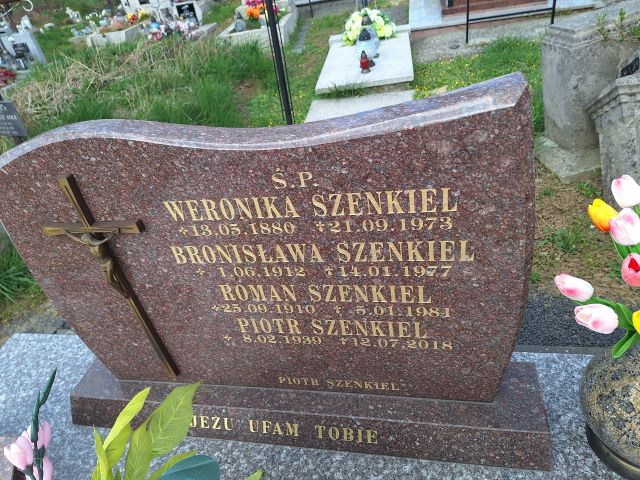 Weronika Szenkiel 1880 Przecław - Grobonet - Wyszukiwarka osób pochowanych