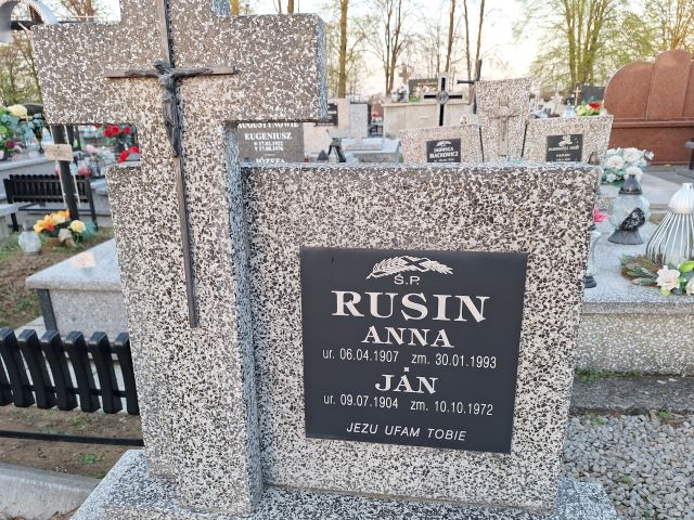 Anna Rusin 1907 Przecław - Grobonet - Wyszukiwarka osób pochowanych