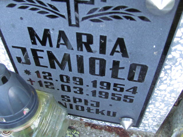 Maria Jemioło 1954 Przecław - Grobonet - Wyszukiwarka osób pochowanych