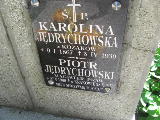 Karolina Jędrychowska 1867 Przecław - Grobonet - Wyszukiwarka osób pochowanych